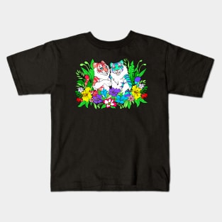 Flowery Fur Kids T-Shirt